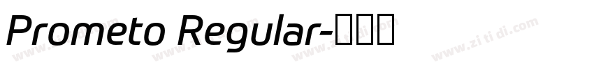 Prometo Regular字体转换